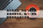 雷速直播-高尔夫夜战：岭南飞鹰队翻盘海滨犀牛队，临门一脚致胜赛季拐点或已出现(广东体育出奇智胜第一季决赛)