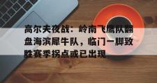 雷速直播-高尔夫夜战：岭南飞鹰队翻盘海滨犀牛队，临门一脚致胜赛季拐点或已出现(广东体育出奇智胜第一季决赛)